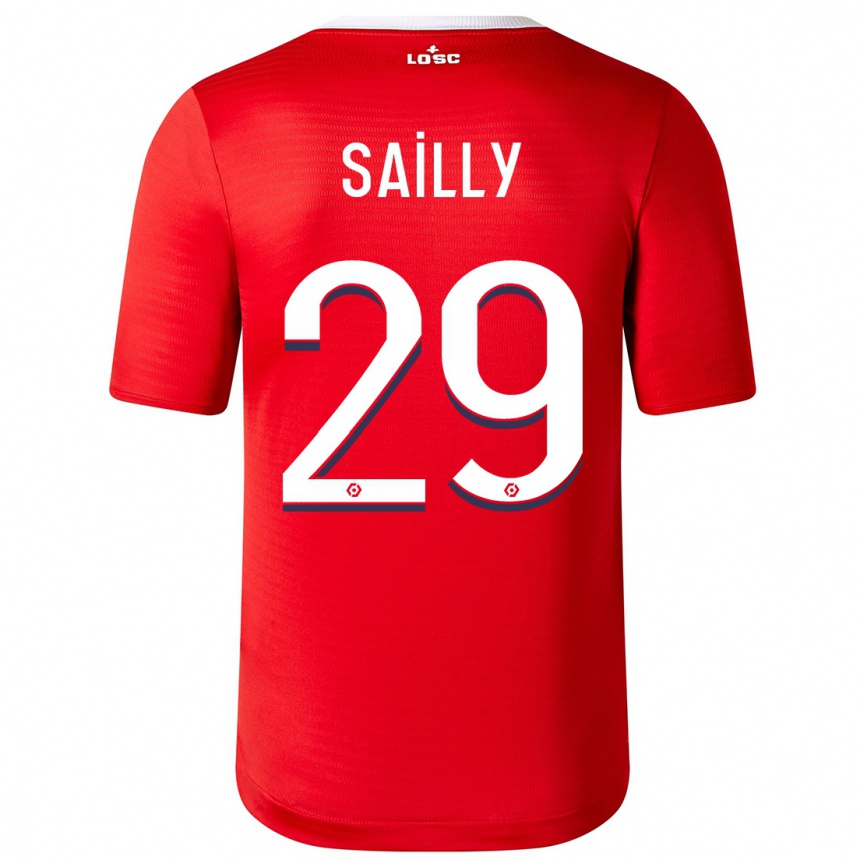 Kids Football Charlotte Sailly #29 Red Home Jersey 2023/24 T-Shirt Canada