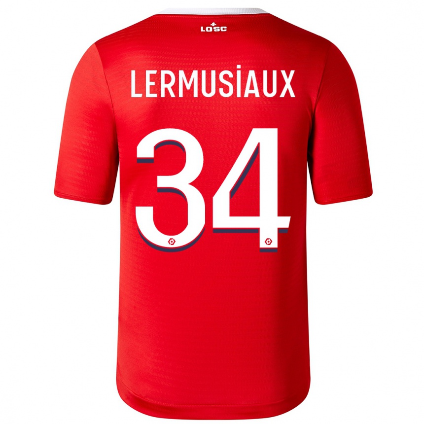 Enfant Football Maillot Chrystal Lermusiaux #34 Rouge Tenues Domicile 2023/24 Canada