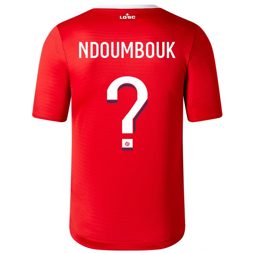 Kids Football Marlyse Ngo Ndoumbouk #0 Red Home Jersey 2023/24 T-Shirt Canada