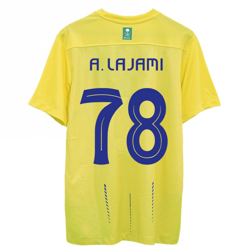 Kids  Ali Lajami #78 Yellow Home Jersey 2023/24 T-Shirt Canada