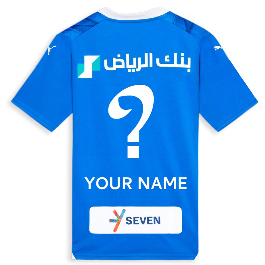 Kids  Your Name #0 Blue Home Jersey 2023/24 T-Shirt Canada