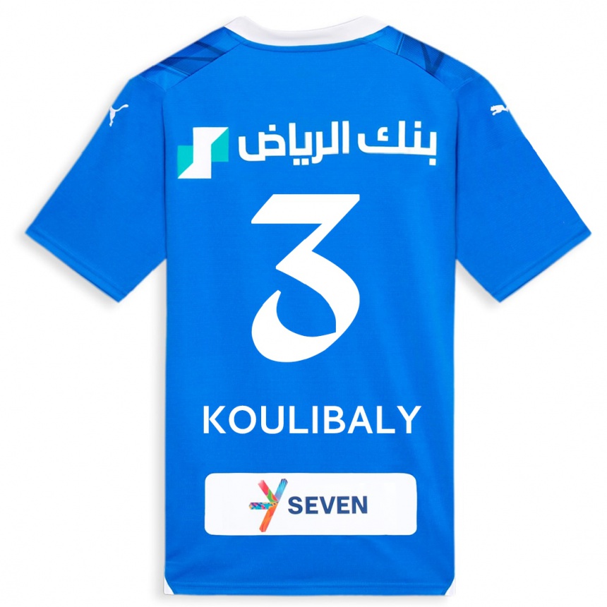 Enfant Football Maillot Kalidou Koulibaly #3 Bleu Tenues Domicile 2023/24 Canada