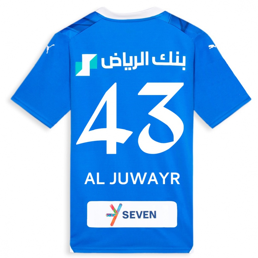 Enfant Football Maillot Musab Al-Juwayr #43 Bleu Tenues Domicile 2023/24 Canada