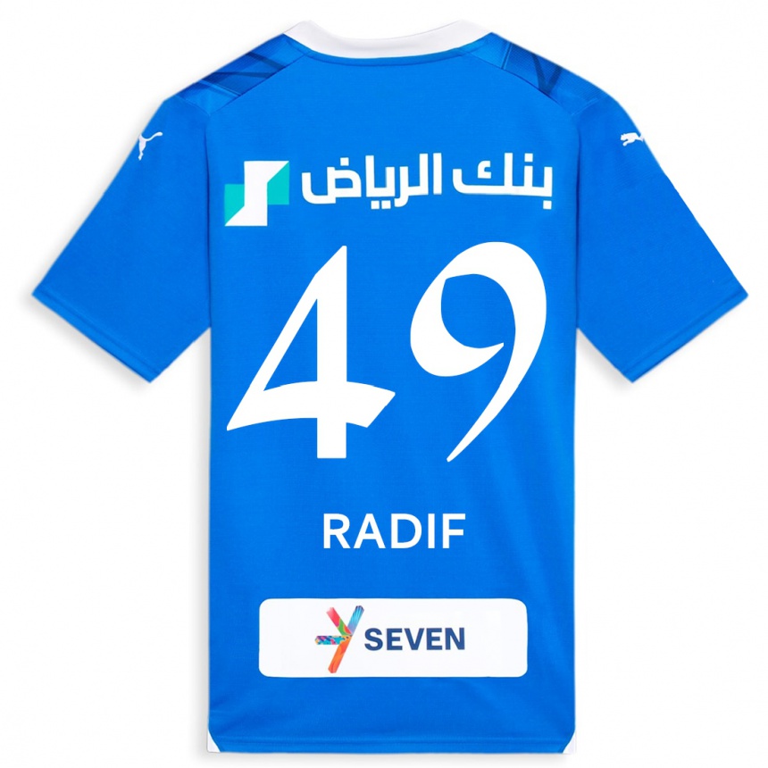 Kids Abdullah Radif #49 Blue Home Jersey 2023/24 T-Shirt Canada