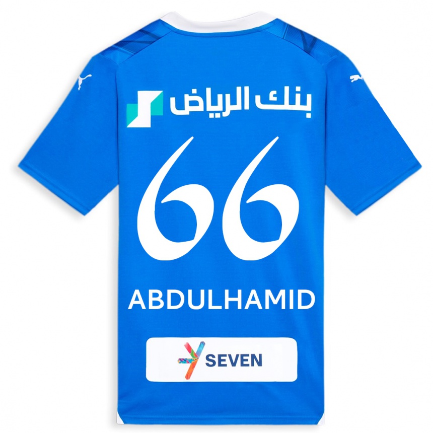 Enfant Football Maillot Saud Abdulhamid #66 Bleu Tenues Domicile 2023/24 Canada