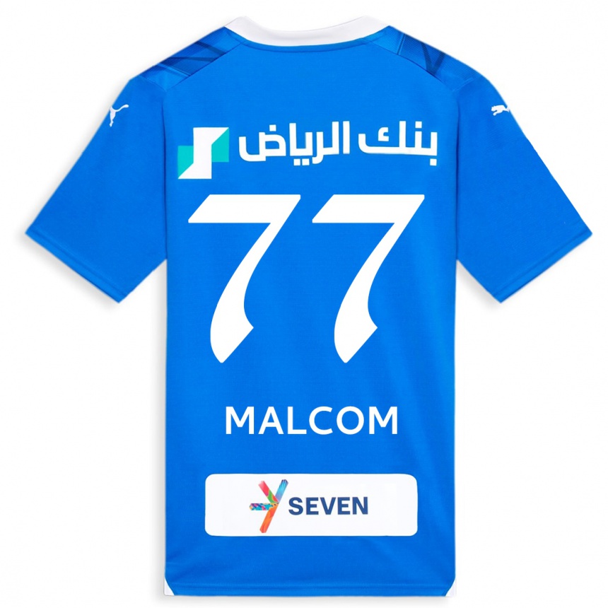 Kids  Malcom #77 Blue Home Jersey 2023/24 T-Shirt Canada