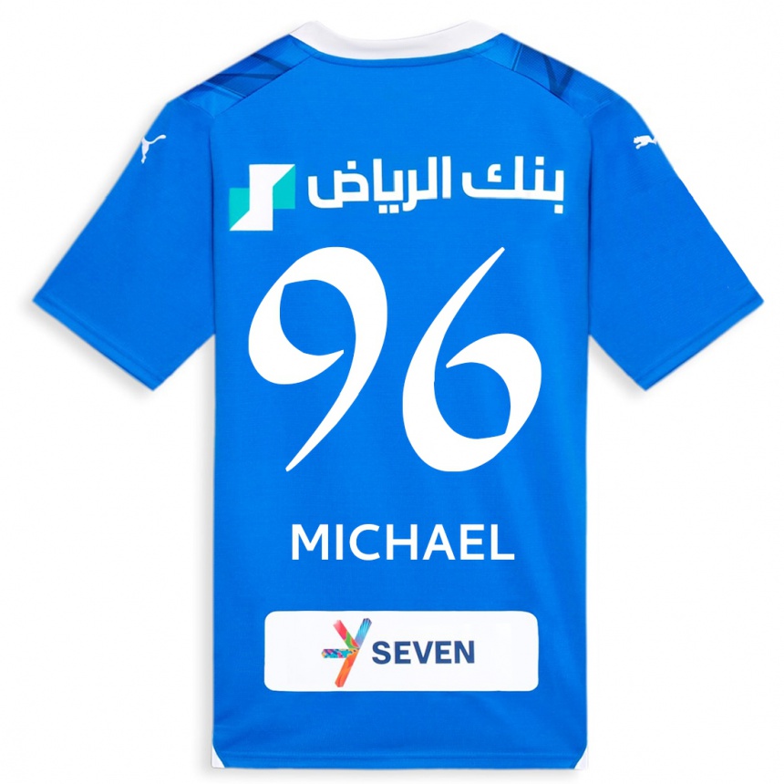 Enfant Football Maillot Michael #96 Bleu Tenues Domicile 2023/24 Canada