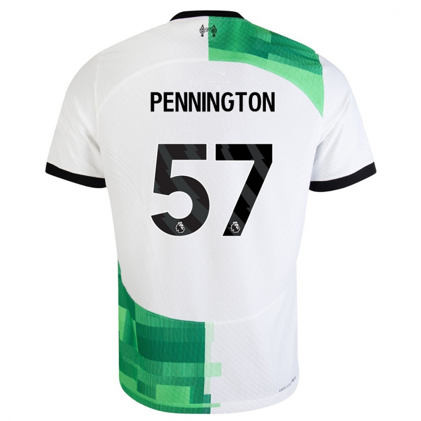 Kids Cody Pennington #57 White Green Away Jersey 2023/24 T-Shirt Canada