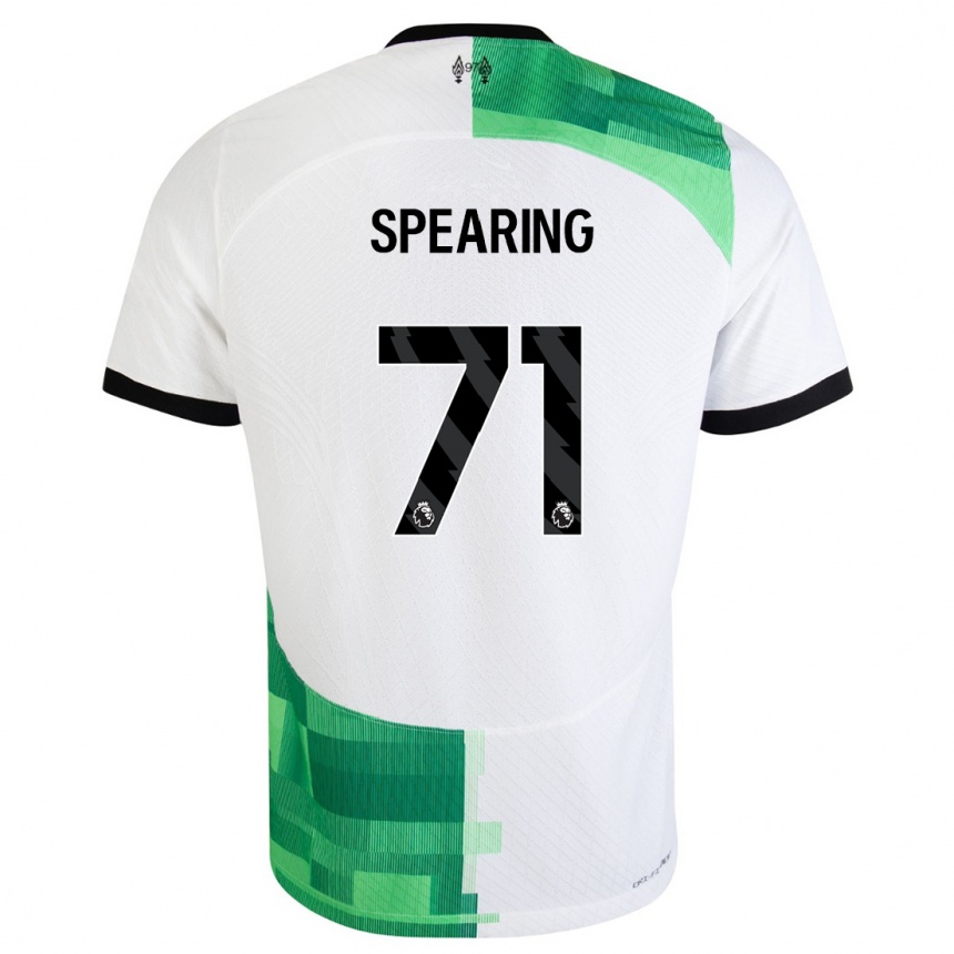 Kids  Jay Spearing #71 White Green Away Jersey 2023/24 T-Shirt Canada