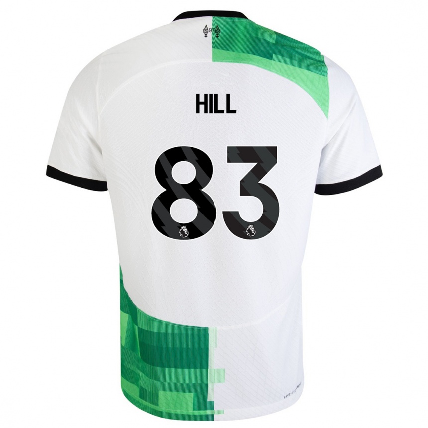 Kids  Tom Hill #83 White Green Away Jersey 2023/24 T-Shirt Canada