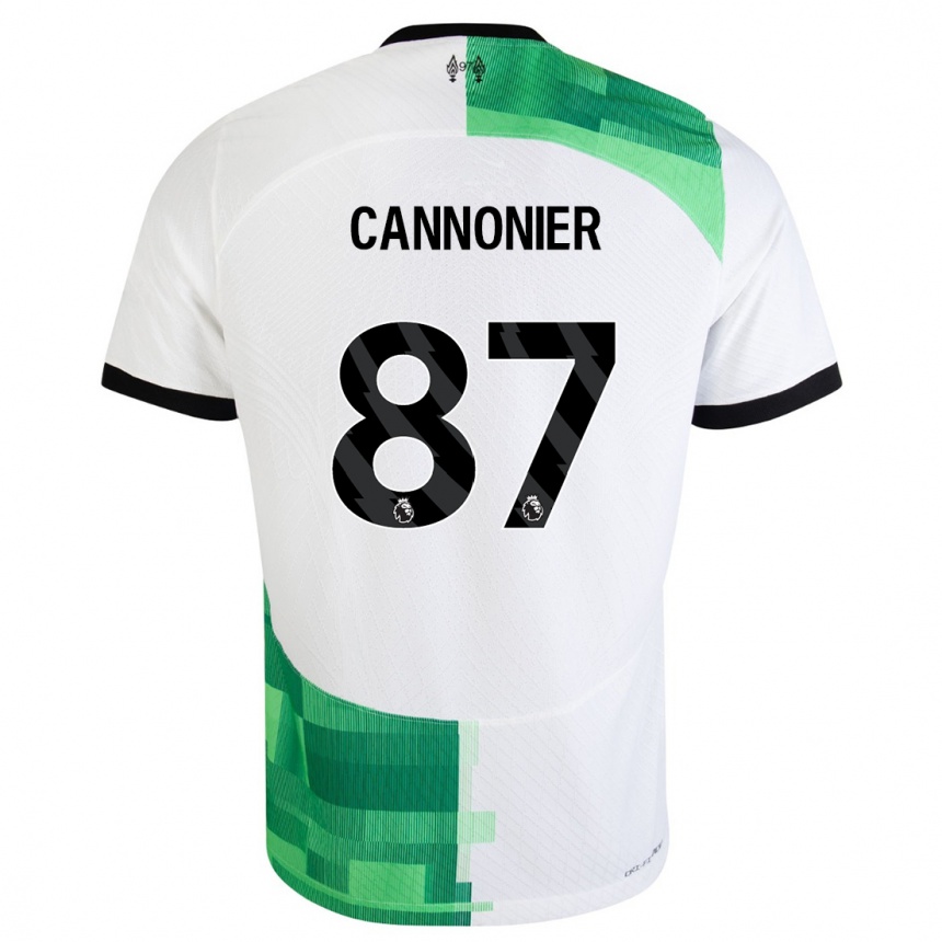 Kids  Oakley Cannonier #87 White Green Away Jersey 2023/24 T-Shirt Canada