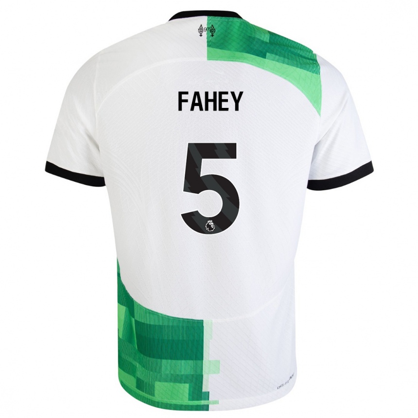 Kids Niamh Fahey #5 White Green Away Jersey 2023/24 T-Shirt Canada