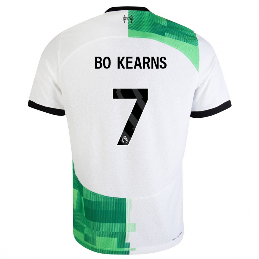 Kids  Missy Bo Kearns #7 White Green Away Jersey 2023/24 T-Shirt Canada