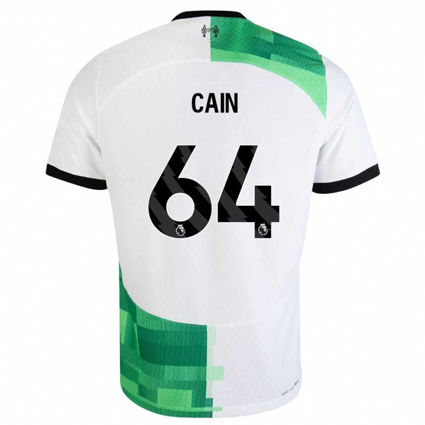 Kids Jake Cain #64 White Green Away Jersey 2023/24 T-Shirt Canada