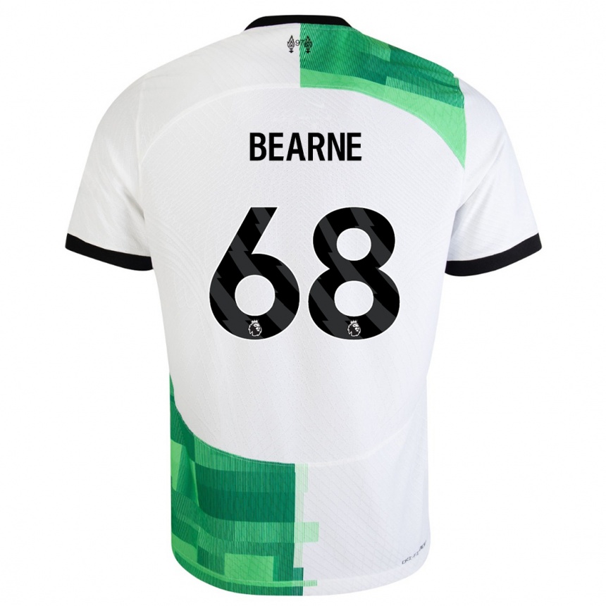 Kids  Jack Bearne #68 White Green Away Jersey 2023/24 T-Shirt Canada