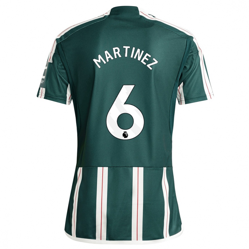 Kids Lisandro Martinez #6 Dark Green Away Jersey 2023/24 T-Shirt Canada