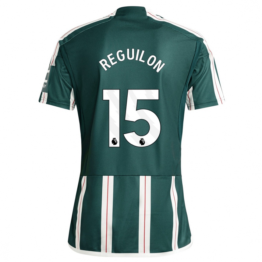 Kids  Sergio Reguilon #15 Dark Green Away Jersey 2023/24 T-Shirt Canada