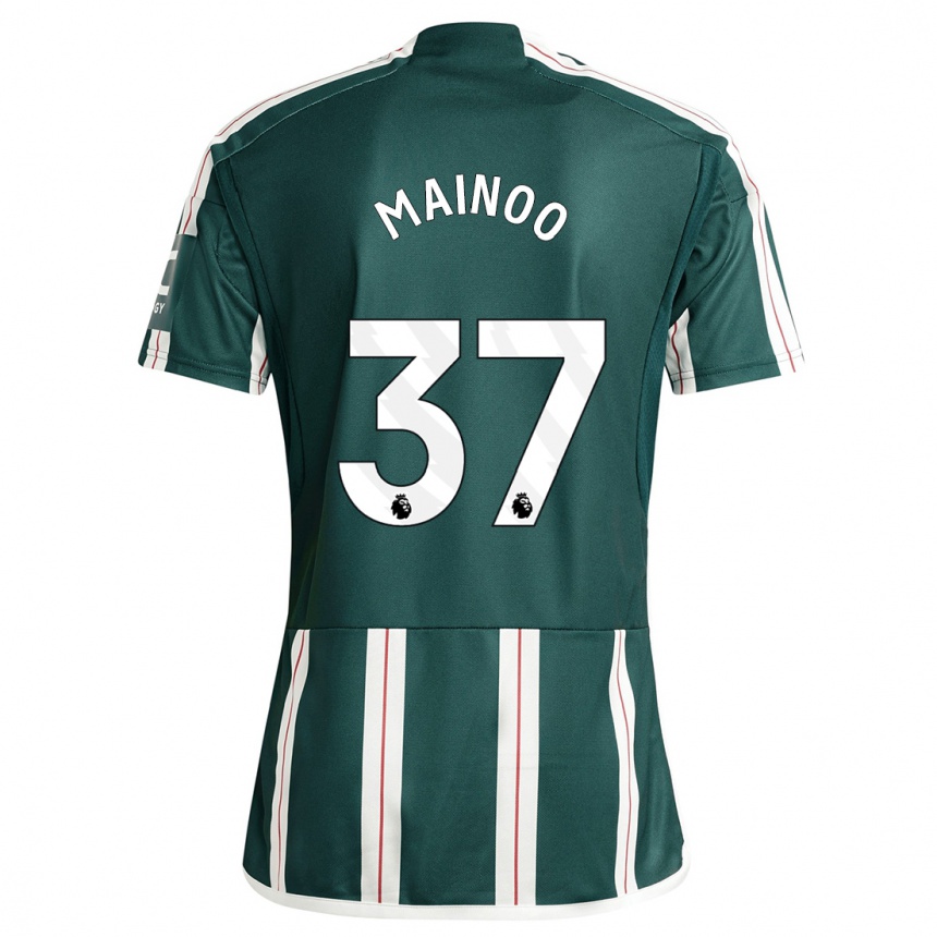 Kids  Kobbie Mainoo #37 Dark Green Away Jersey 2023/24 T-Shirt Canada