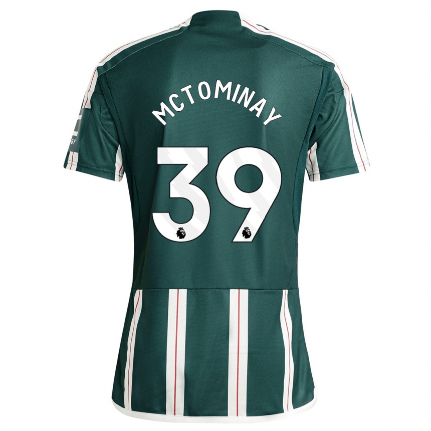 Kids  Scott Mctominay #39 Dark Green Away Jersey 2023/24 T-Shirt Canada