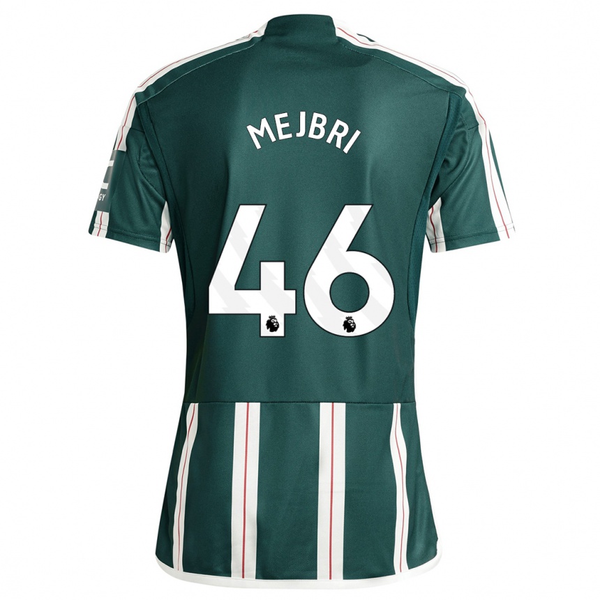 Kids Hannibal Mejbri #46 Dark Green Away Jersey 2023/24 T-Shirt Canada