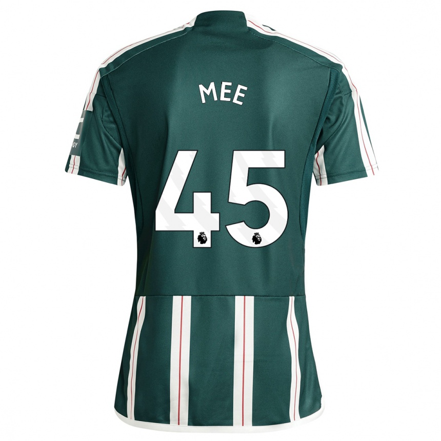 Enfant Football Maillot Dermot Mee #45 Vert Foncé Tenues Extérieur 2023/24 Canada