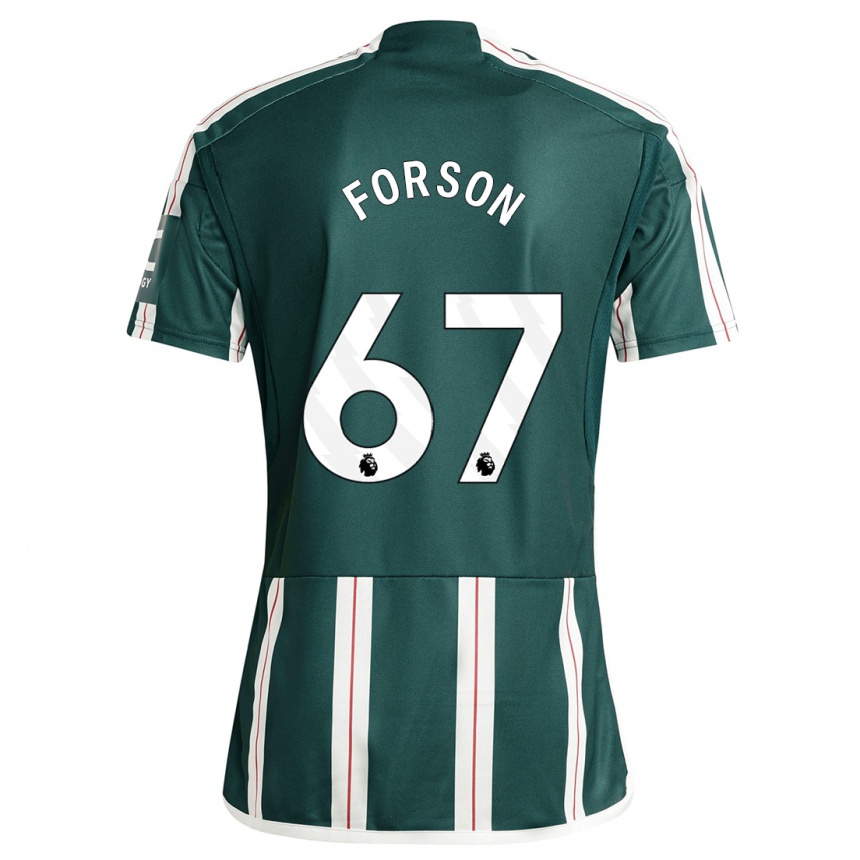 Enfant Football Maillot Omari Forson #67 Vert Foncé Tenues Extérieur 2023/24 Canada