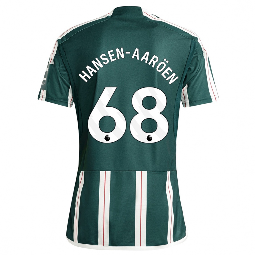 Kids  Isak Hansen-Aaröen #68 Dark Green Away Jersey 2023/24 T-Shirt Canada