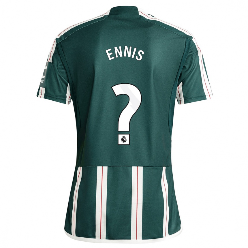 Kids Ethan Ennis #0 Dark Green Away Jersey 2023/24 T-Shirt Canada