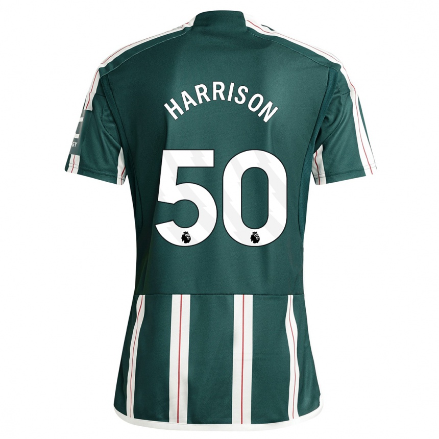 Kids  Elyh Harrison #50 Dark Green Away Jersey 2023/24 T-Shirt Canada