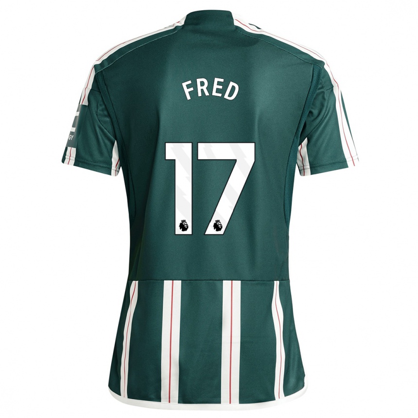 Kids  Fred #17 Dark Green Away Jersey 2023/24 T-Shirt Canada