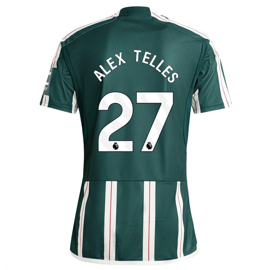 Kids Alex Nicolao Telles #27 Dark Green Away Jersey 2023/24 T-Shirt Canada