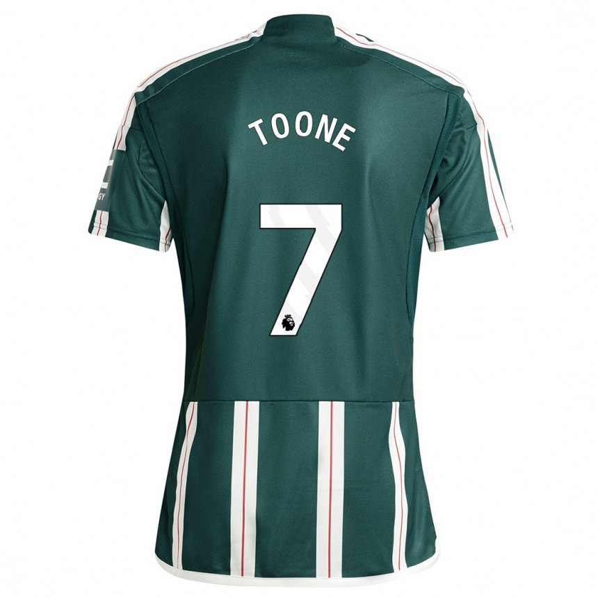 Kids  Ella Toone #7 Dark Green Away Jersey 2023/24 T-Shirt Canada