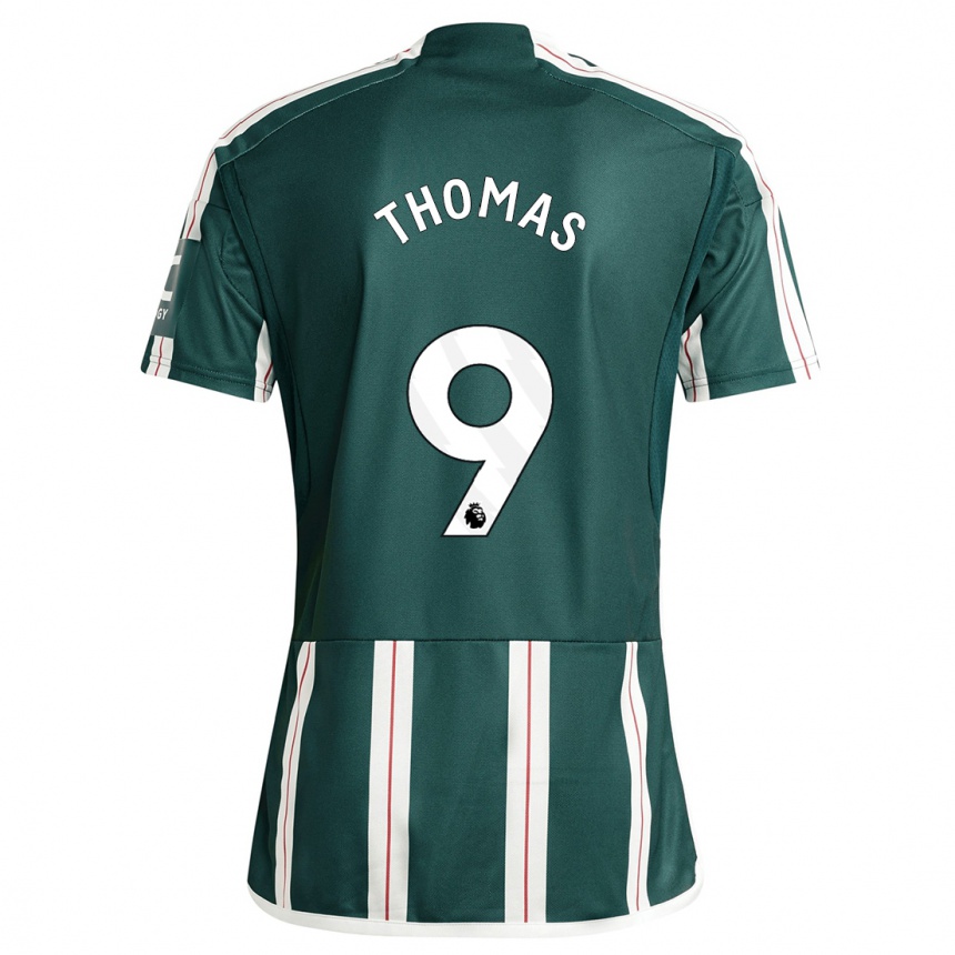 Kids  Martha Thomas #9 Dark Green Away Jersey 2023/24 T-Shirt Canada