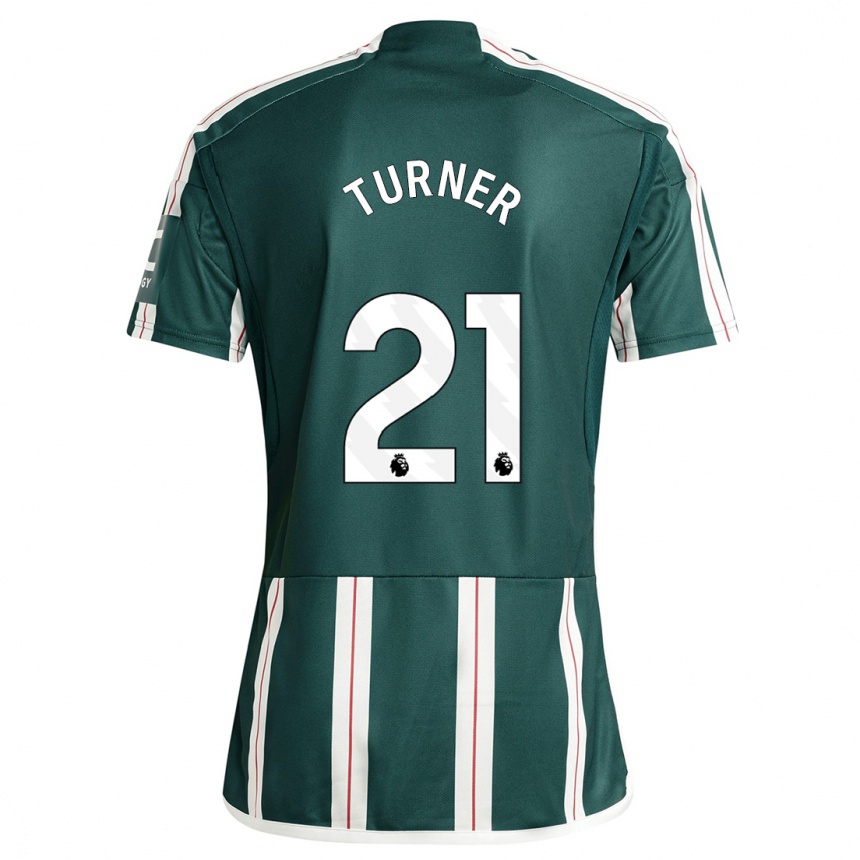 Kids  Millie Turner #21 Dark Green Away Jersey 2023/24 T-Shirt Canada