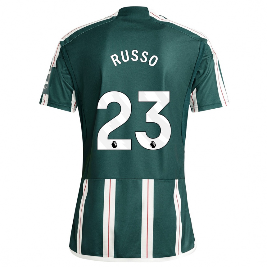 Kids  Alessia Russo #23 Dark Green Away Jersey 2023/24 T-Shirt Canada