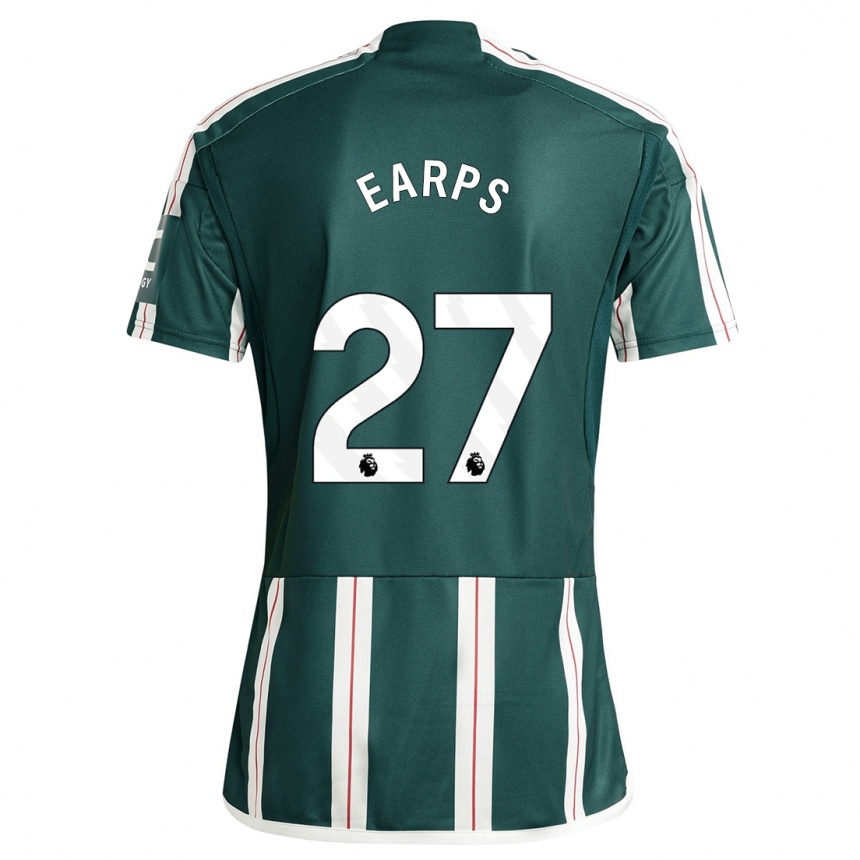 Kids  Mary Earps #27 Dark Green Away Jersey 2023/24 T-Shirt Canada