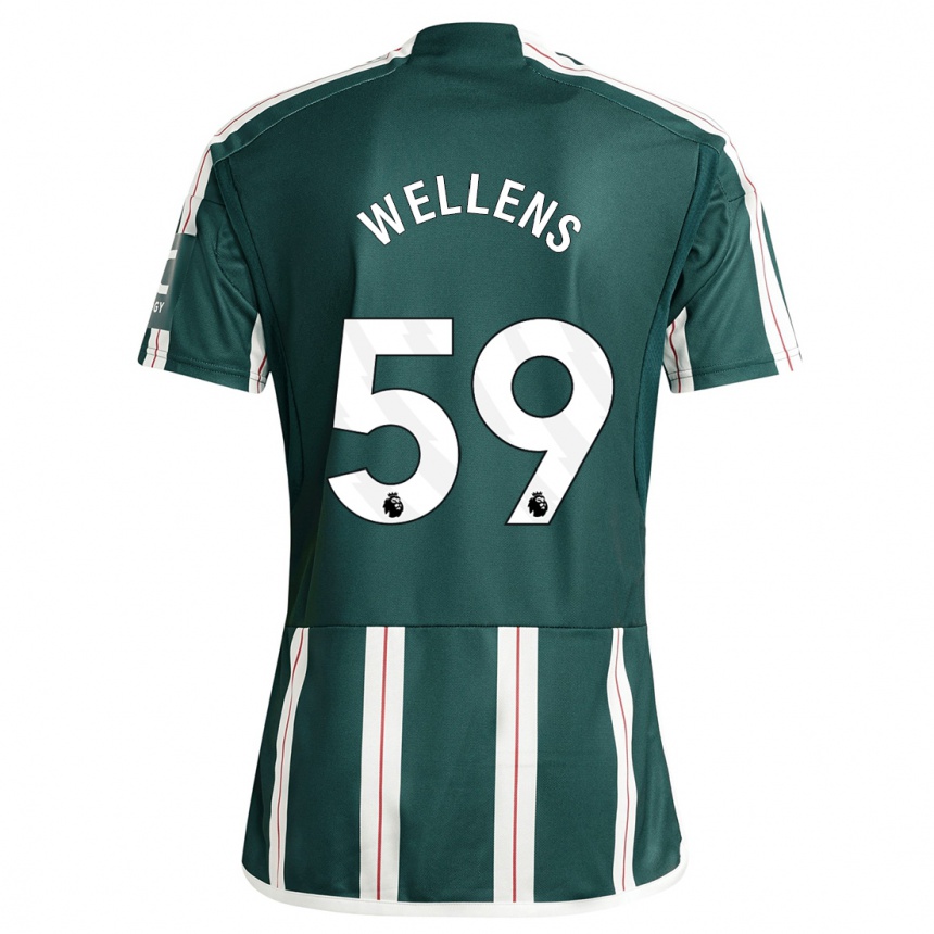 Kids Charlie Wellens #59 Dark Green Away Jersey 2023/24 T-Shirt Canada