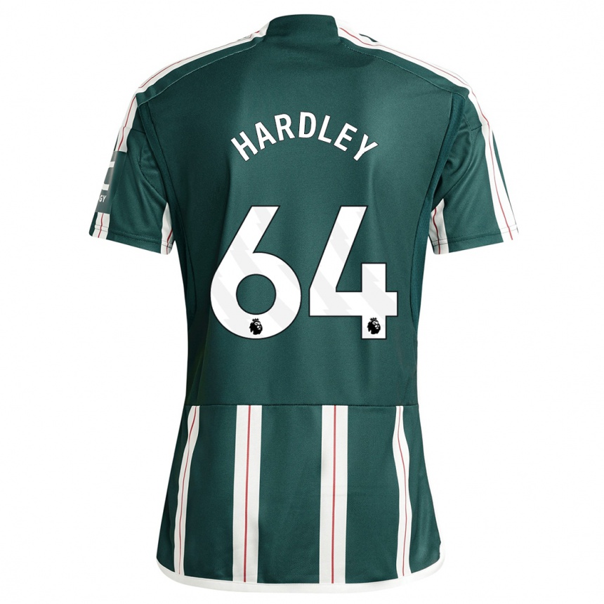 Kids  Bjorn Hardley #64 Dark Green Away Jersey 2023/24 T-Shirt Canada