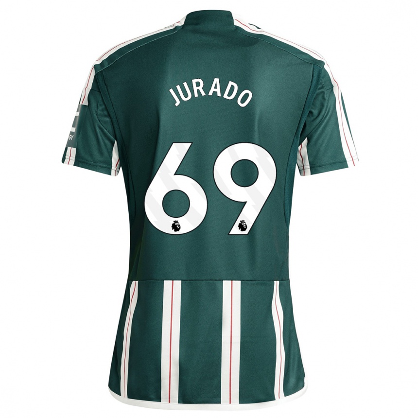 Enfant Football Maillot Marc Jurado #69 Vert Foncé Tenues Extérieur 2023/24 Canada