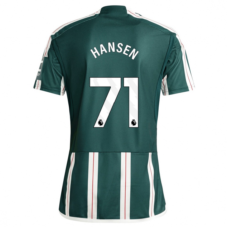 Kids  Isak Hansen-Aaroen #71 Dark Green Away Jersey 2023/24 T-Shirt Canada