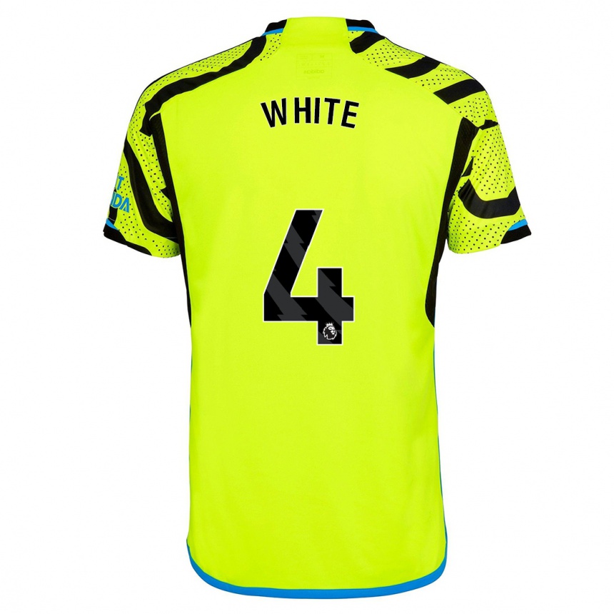 Enfant Football Maillot Ben White #4 Jaune Tenues Extérieur 2023/24 Canada