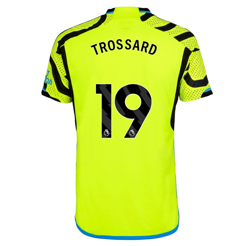 Kids  Leandro Trossard #19 Yellow Away Jersey 2023/24 T-Shirt Canada