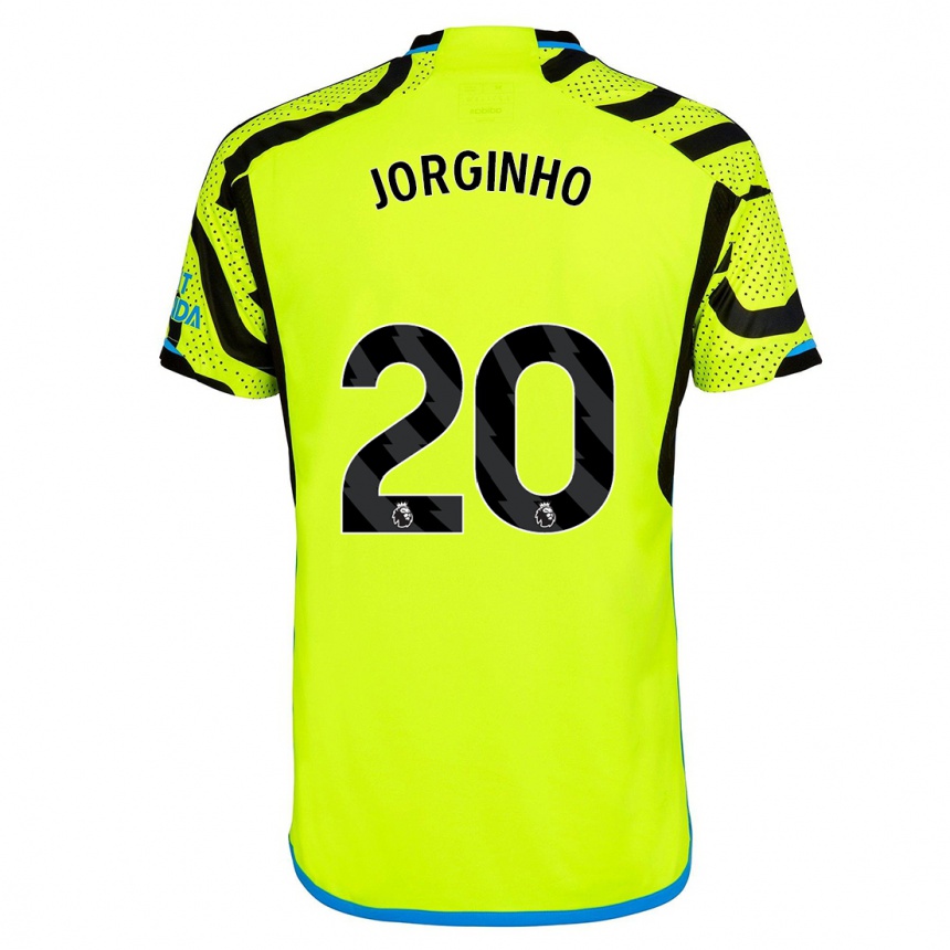 Kids Jorginho #20 Yellow Away Jersey 2023/24 T-Shirt Canada