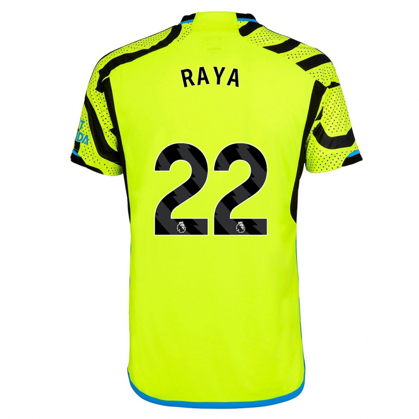 Kids  David Raya #22 Yellow Away Jersey 2023/24 T-Shirt Canada