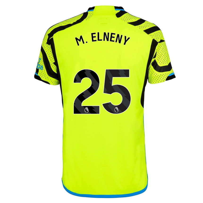 Kids  Mohamed Elneny #25 Yellow Away Jersey 2023/24 T-Shirt Canada