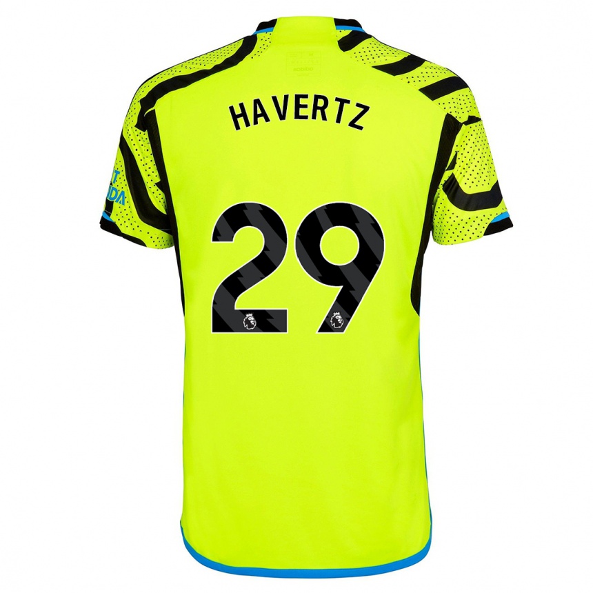 Kids  Kai Havertz #29 Yellow Away Jersey 2023/24 T-Shirt Canada