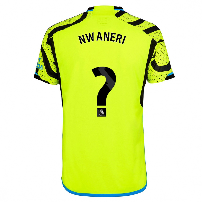 Kids Ethan Nwaneri #0 Yellow Away Jersey 2023/24 T-Shirt Canada