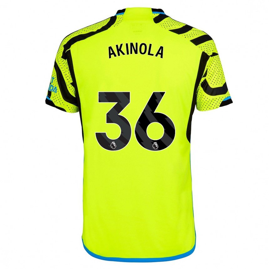 Enfant Football Maillot Tim Akinola #36 Jaune Tenues Extérieur 2023/24 Canada