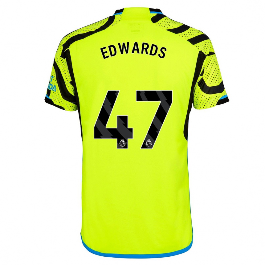 Kids Khayon Edwards #47 Yellow Away Jersey 2023/24 T-Shirt Canada