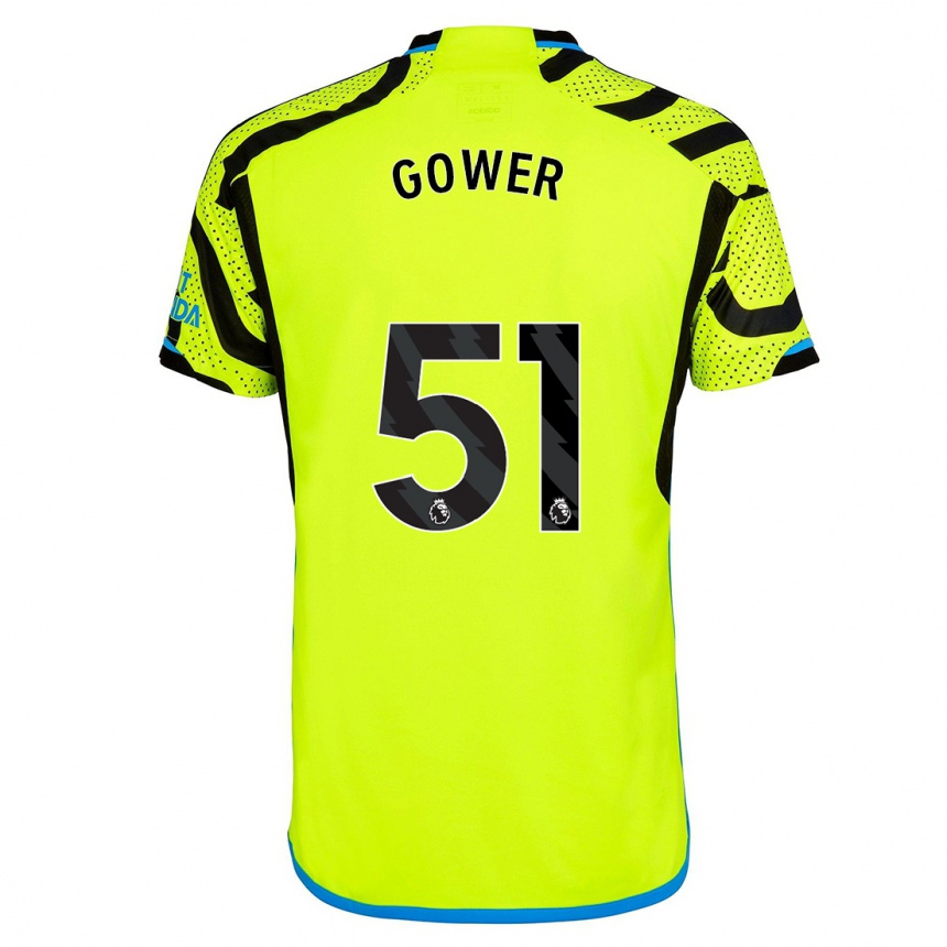 Kids Jimi Gower #51 Yellow Away Jersey 2023/24 T-Shirt Canada